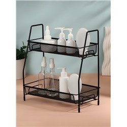 Органайзер для хранения, двухуровневый, 31×32×17 см, чёрный