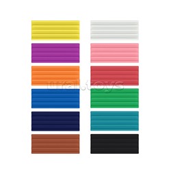 Пластилин классический Road Beast 12 цветов со стеком, 180 г (в коробке 12 шт)