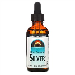 Source Naturals, ультра коллоидное серебро, 10 част./млн, 59,14 мл (2 жидк. унции)