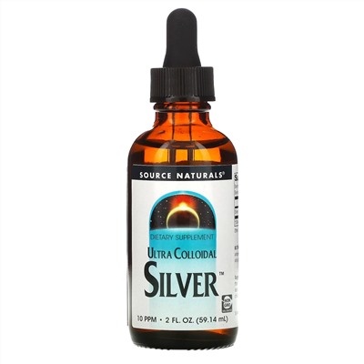 Source Naturals, ультра коллоидное серебро, 10 част./млн, 59,14 мл (2 жидк. унции)