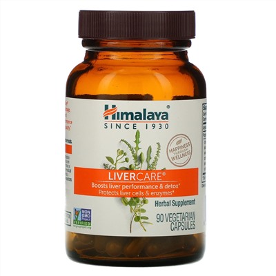 Himalaya, LiverCare, 90 вегетарианских капсул