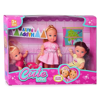 Набор кукол "Подружки" с аксессуарами, в коробке