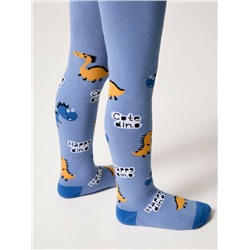 Теплые Conte-kids Колготки SOF-TIKI (махровые внутри) с рисунками