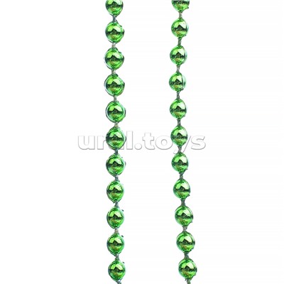 Новогоднее украшение "Бусы" зеленые, 10м, в банке