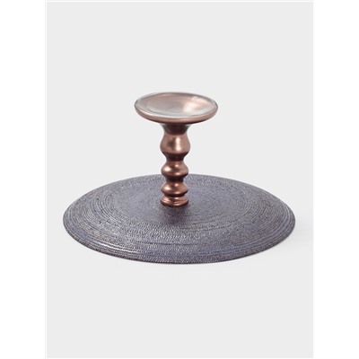 Блюдо для торта Inspiration, d=28 см, на ножке, стекло, фиолетовое