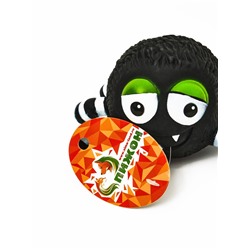 Пищащая игрушка для собак «Паук», 15 см, чёрная