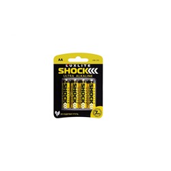 Luxlite Shock Батарейки АА 4 шт в блистере Gold