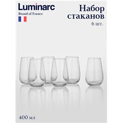Набор стаканов Luminarc «Габи», 400 мл, стекло, 6 шт.