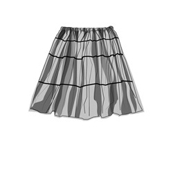 Юбка трикотажная для девочек