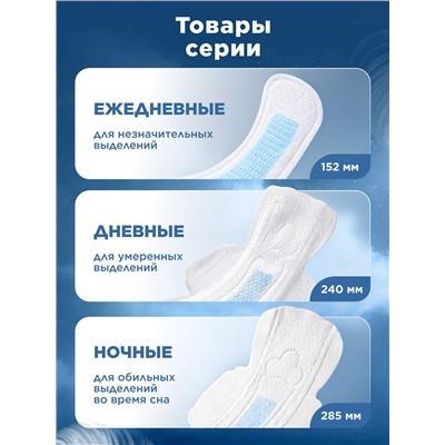 Ночные гигиенические прокладки с хитозановым чипом Activity