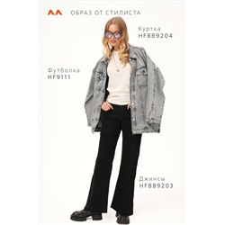 Женская базовая хлопковая футболка Happyfox