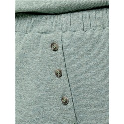 Шорты из фактурного трикотажа в рубчик