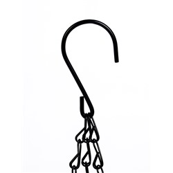 Кашпо подвесное «Полусфера», d=15 см, металлическое, со вставкой из кокоса