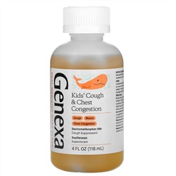 Genexa, Kid's Cough & Chest Congestion, Organic Blueberries, 4 fl oz (118 ml)