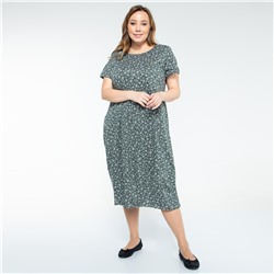 Платье, текстиль, зеленый