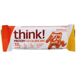 Think !, Protein+ 150 Calorie Bars, Salted Caramel, 10 Bars, 1.41 oz (40 g) Each