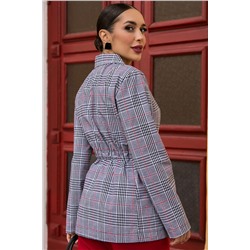 Пиджак Бренда (серый/клетка) Б14124-33М
