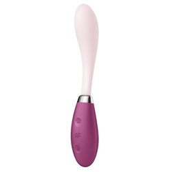 Розовый гибкий вибратор G-Spot Flex 3 - 19,5 см.