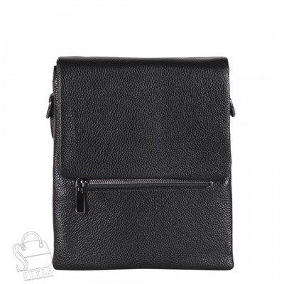 Сумка мужская кожаная 004-6QH black Heanbag