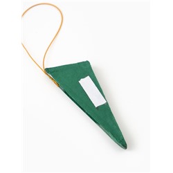 Елочные игрушки из бумаги, набор 5 штук, зелёные