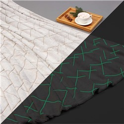 Плед светящийся в темноте «Этель. Ромбы», 180×200 см, серый