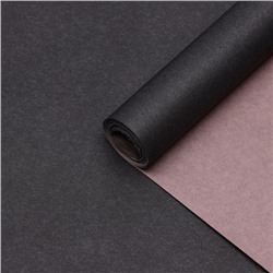 Бумага упаковочная крафт, чёрный-капучино 0.68×10 м