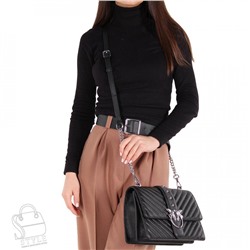 Сумка женская кожаная 1000Y black Polina&Eiterou/50 в Новосибирске