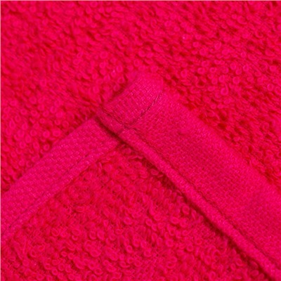 Салфетки махровые декоративные «Этель. Сердечко», 4 шт., 30×30 см, хлопок 100%, фуксия