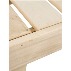 УЦЕНКА Лавка деревянная «Цезарь» из липы, 60×32×42 см, для бани, для дачи, нагрузка до 100 кг 68