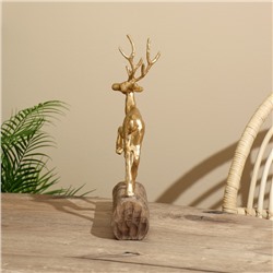 Сувенир «Олень», 26.5×13×36 см, полимерная смола, манговое дерево
