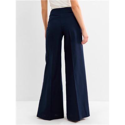 Брюки женские палаццо MINAKU: Safari, синие, размер 42