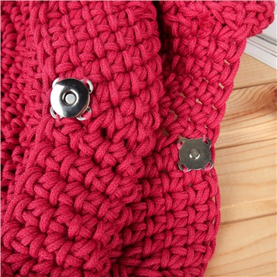 Сумка шоппер 30x26 / DW-05 /уп 50/малиновая