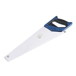 Ножовка по дереву ТУНДРА, 2К рукоятка, 2D заточка, каленый зуб, 7-8 TPI, 400 мм