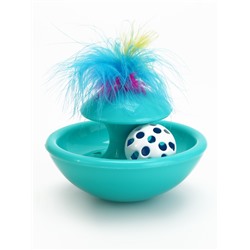 Игрушка-неваляшка с пером 12.3×6 см, Микс цветов