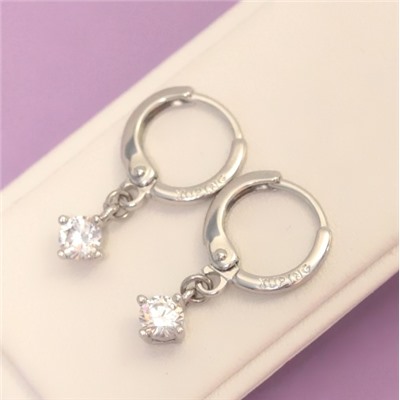 Серьги  родий Н01-13652