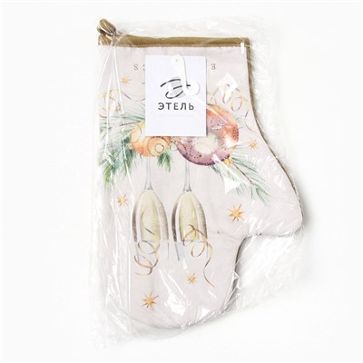 Варежка-прихватка «Этель» Esthetics, 20×28 см, саржа, хлопок 100%, ватин 250 г/м²