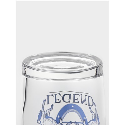 Пивной стакан «Пейл-эль. Лошади. Beer Legend», 570 мл, стекло, прозрачный, рисунок МИКС