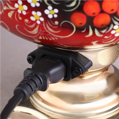 Набор посуды «Рябина», 3 предмета: самовар 3 л, заварочный чайник 0.7 л, поднос