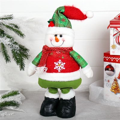 Новогоднее украшение Снеговик на телескопических ножках 40/70см / HS2022 /уп 36/