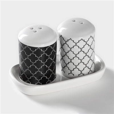 Набор для специй Доляна «Марокко», 2 предмета: солонка, перечница, 130 мл