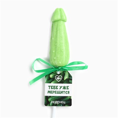 Леденец на палочке «Тебе уже мерещится», вкус: яблоко, 18 +