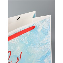 Пакет подарочный новогодний ламинированный «С Новым годом», XXL 61×46×20 см