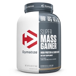 Dymatize Nutrition, Super Mass Gainer, печенье и сливки, 2,7 кг (6 фунтов)