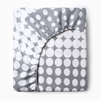 Простыня на резинке 2-спальная «Этель. Иллюзия (вид 2)», 160×200+25 см, бязь