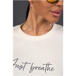 Костюм с велосипедками КЖ009 молочно-серый НАТАЛИ, 1182895