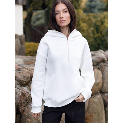 Худи из премиального футера трехнитки с начесом