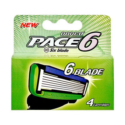 Кассеты для бритвы DORCO PACE-6 (4 шт.), SXA1040