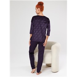 Вениса-Жаккард - костюм сливовый