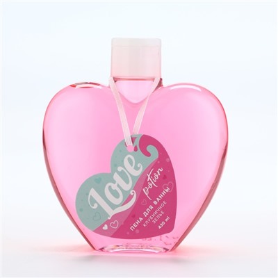 Пена для ванны Love potion, 430 мл, аромат клубничного зелья, Чистое счастье