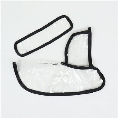 Дождевик для собак, размер XS, ДС 18, ОГ 25-30, ОШ 25 см, чёрный